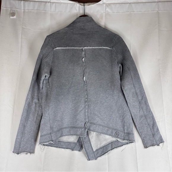 FREE PEOPLE Women’s Size S Jacket Coat Fleece Asymmetrical Button Front Moto Fit - Picture 14 of 16